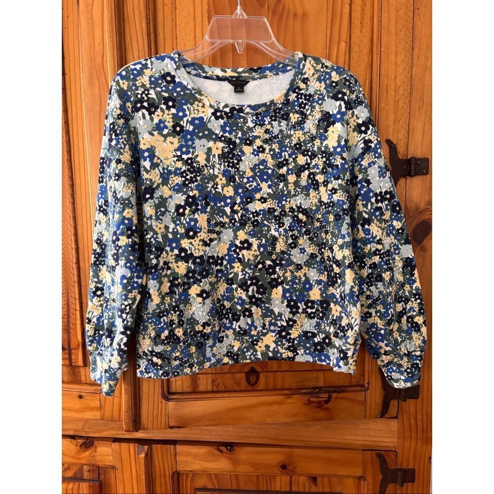 Ann Taylor Puff Sleeve Sweatshirt